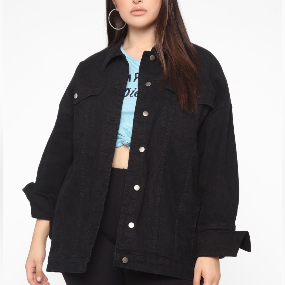 Black Denim Jean Jacket